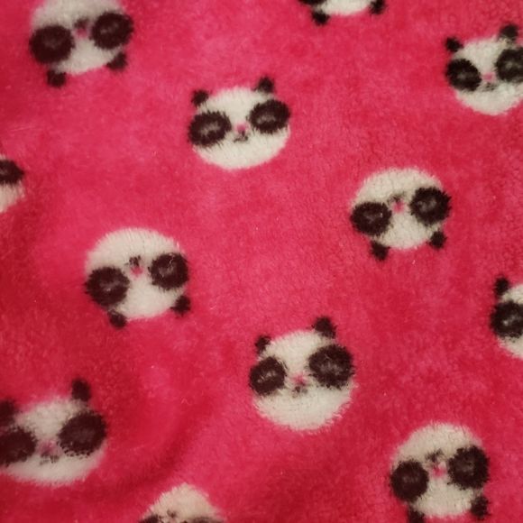 3 for $25 Panda Bear Fleece Pajama pants 10 12 Girls - Picture 4 of 5